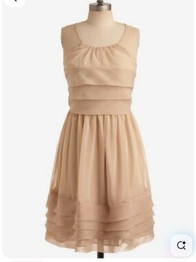 Burlapp Anthropologie Chiffon Dress MED Silk Coquette Balletcore Fairycore Tiers